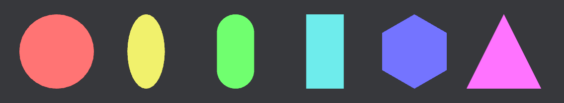 An example with 2D mesh shapes